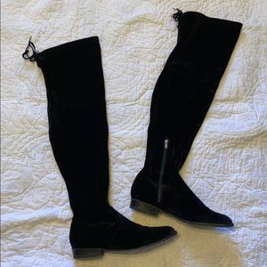 Marc Fisher Black Over the Knee Boots